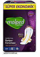 Прокладки гигиенические Molped Super Night 5 капель Long 18шт