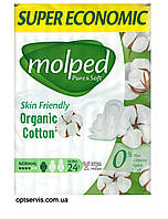 Прокладки гигиенические Molped Pure&Soft Normal 4 капли 24 шт