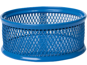 Підставка для скріпок металева 80х80х40 Buromax синя