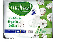 Прокладки гигиенические Molped Pure&Soft Night Extra Long 6 капель 6 шт