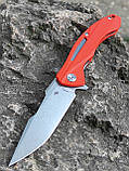 Ніж складний CH KNIVES 3519-D2 G10 підшипники, orange, фото 6
