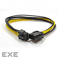 Кабель питания PCI express 6+2-pin power 0.3m extender Cablexpert (CC-PSU-84)
