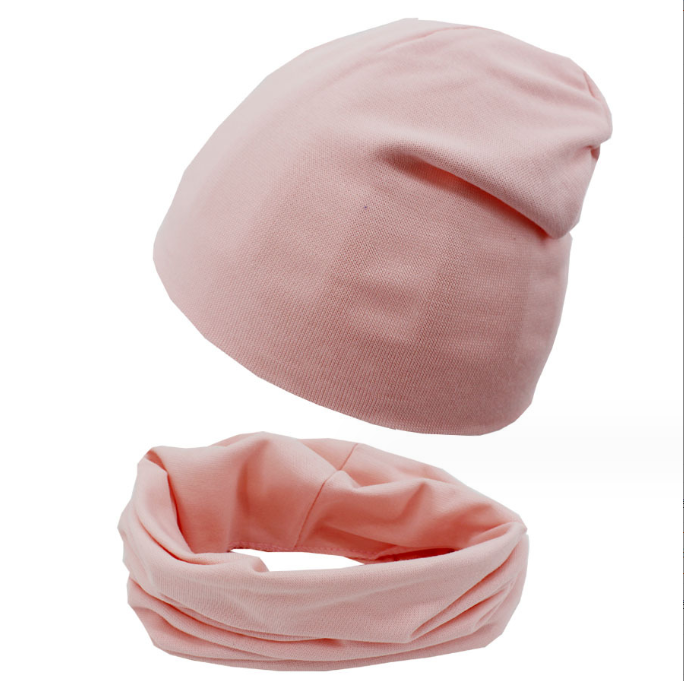 Демісезонний набір: дитяча шапка Варе та снуд світло рожевий, фото 1
