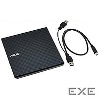 Оптичний накопичувач Asus DVD+-R/ RW USB 2.0 SDRW-08D2S-U LITE Black E (SDRW-08D2S-U LITE/DBLK/G/AS)