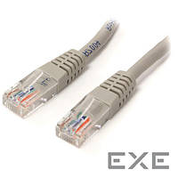 Крос-патч-корд RJ45 UTP5e 1.0m,cross AWG28 D=4.5mm Gold Protect,сірий (21.15.0601-10)