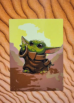 Магніт "Бейбі Йода", 70х90мм, фото 2