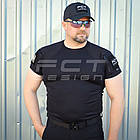 Футболка тактична Комбат з кишенею CoolPass антистатик чорна, фото 3