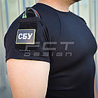 Футболка тактична Комбат з кишенею CoolPass антистатик чорна, фото 4