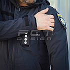 Куртка Хантер Баланс стрейч на сітці чорна для поліції, фото 5