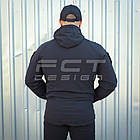 Куртка Хантер Баланс стрейч на сітці чорна для поліції, фото 7