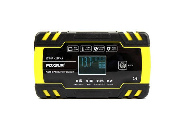 Автомобільний зарядний пристрій Foxsur FBC122408D 24V 4A 12V 8A, фото 1