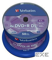 St VERBATIM DVD+R 8,5Gb DL 8x Cake 50 pcs 43758