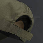 Кепка бейсболка тактична ріп стоп з липучкой хакі темний, фото 7