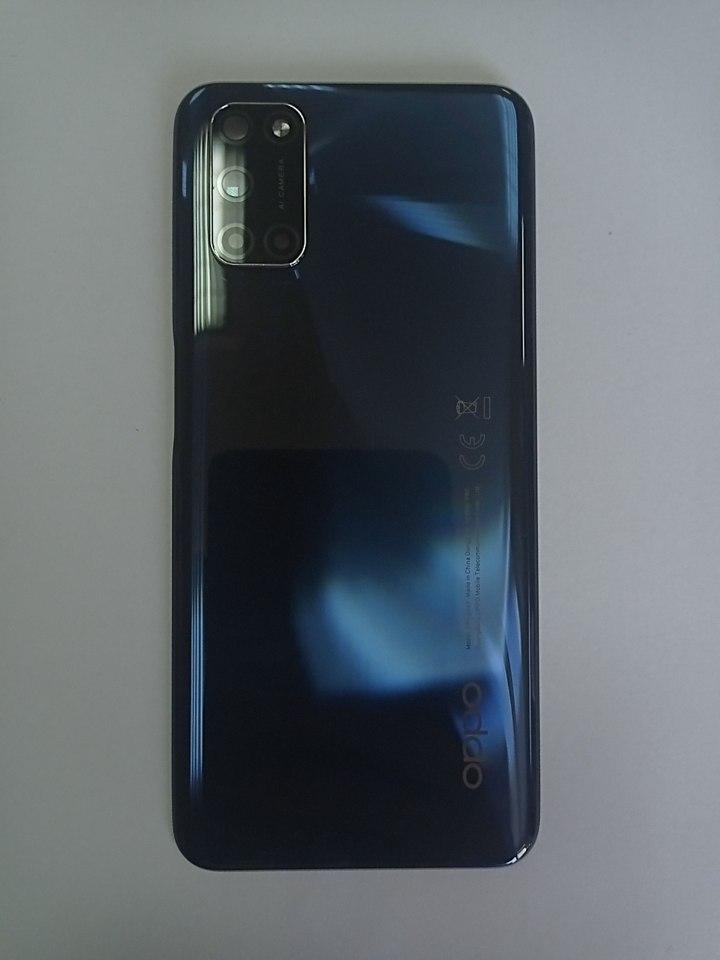 Задня кришка зі склом камери для телефону OPPO A52, Original PRC, чорна
