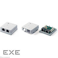 Компьютерная розетка Hypernet RJ45 x2 FTP 5e (MB-STP2) (NETS-MB-STP2)