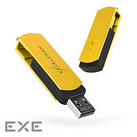 Флэшка EXCELERAM P2 32GB Black/ Yellow (EXP2U2Y2B32)