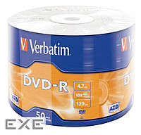 IT/ st VERBATIM DVD-R 4,7Gb 16x Wrap 50 pcs 43788