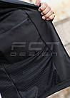 Тактична куртка Хантер Софтшелл чорна на сітці, фото 7