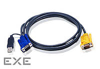 ATEN KVM Cable 2L-5205UP 5m Кабель KVM 5m SPHD-15