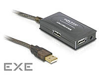 Удлинитель Delock активный USB2.0 A M/F (Active) 10.0m,4xPort HUB встроенный (70.08.2748-1)