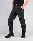 Штани Зимові Софтшелл чорні, фото 4