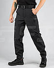 Штани Зимові Софтшелл чорні, фото 3