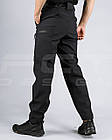 Штани Зимові Софтшелл чорні, фото 6