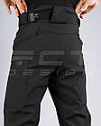 Штани Зимові Софтшелл чорні, фото 7