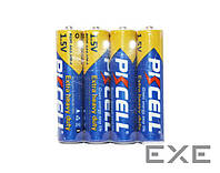 Батарейка солевая PKCELL 1.5V AAA/R03, 4 штуки (R03 4шт)