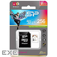 Картка пам'яті SILICON POWER microSDXC Elite Colorful 256 GB UHS-I Class 10 + SD-a (SP256GBSTXBU1V21SP)