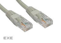 Патч-корд неекранований RJ45 UTP5e 2.0m,patch AWG26 D=4.5mm Gold,сірий (78.01.4451-1)