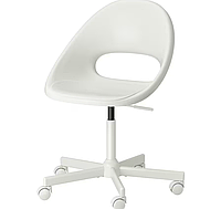 Крісло офісне, стілець комп'ютерний, стул компьютерный, білий LOBERGET/MALSKÄR, IKEA, 194.454.69