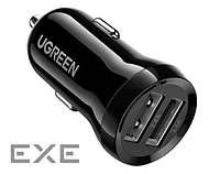 Зарядное устройство Ugreen ED018 24W 2xUSB Car Charger (Black) (50875)