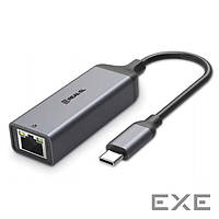 Сетевой адаптер USB-C2.0 REAL-EL CE-150 Space Gray (EL123110004)
