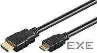 Кабель монитора-сигнальный Goobay HDMI-mini M/M 2.0m, HS+HEC D=6.0mm (75.03.1932-1)