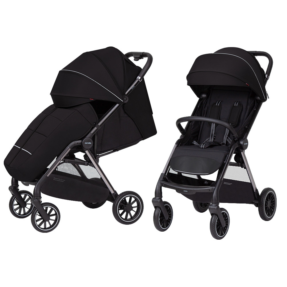 Дитяча коляска CARRELLO Delta CRL-5517 Coffee Black автоматичне складання однією рукою