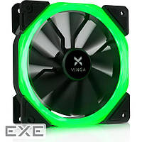 Кулер для корпусу Vinga LED fan-01 green