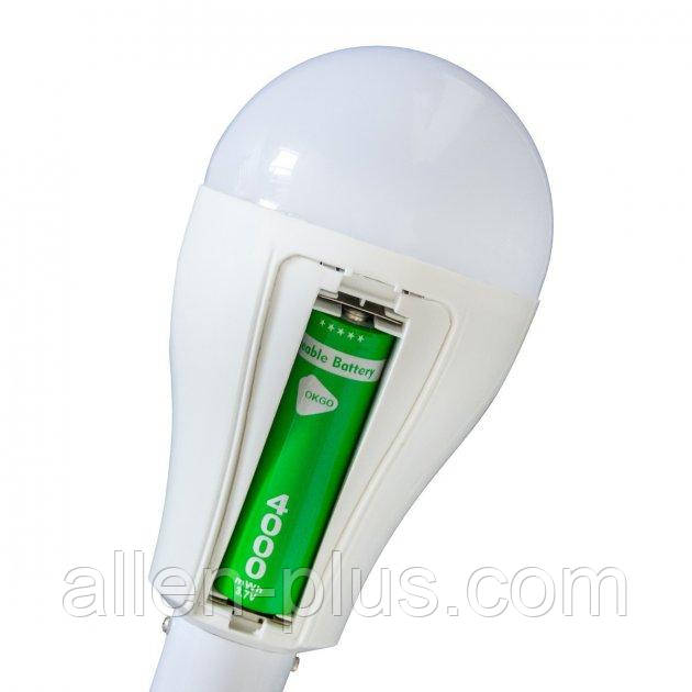OKGO FA-3820 20W лампа на акумуляторах 18650х2, із зарядкою від USB, фото 1