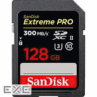 Карта памяти SanDisk 128GB SDXC class 10 UHS-II U3 V90 Extreme Pro (SDSDXDK-128G-GN4IN)