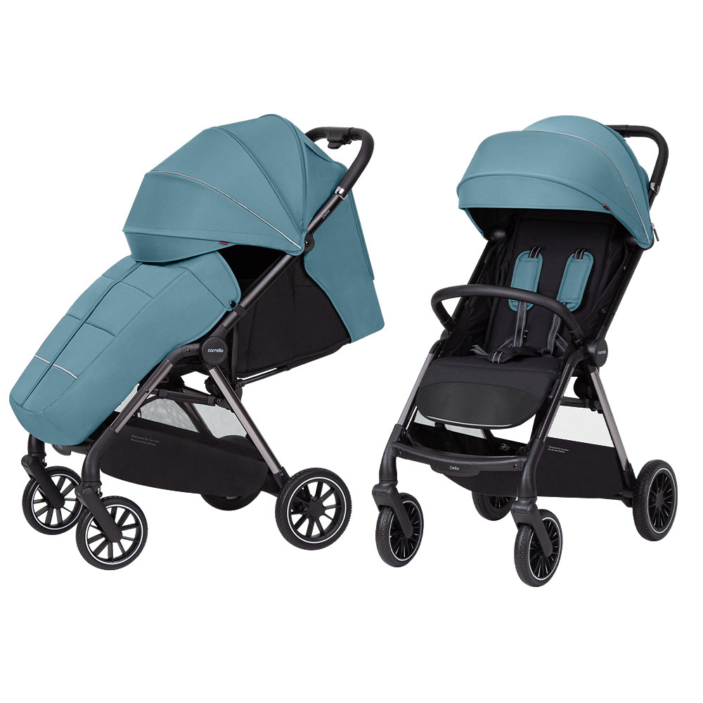Дитяча коляска CARRELLO Delta CRL-5517 Sky Blue автоматичне складання однією рукою