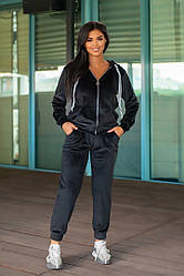 Костюм велюровий спортивний великих розмірів 50 52 54