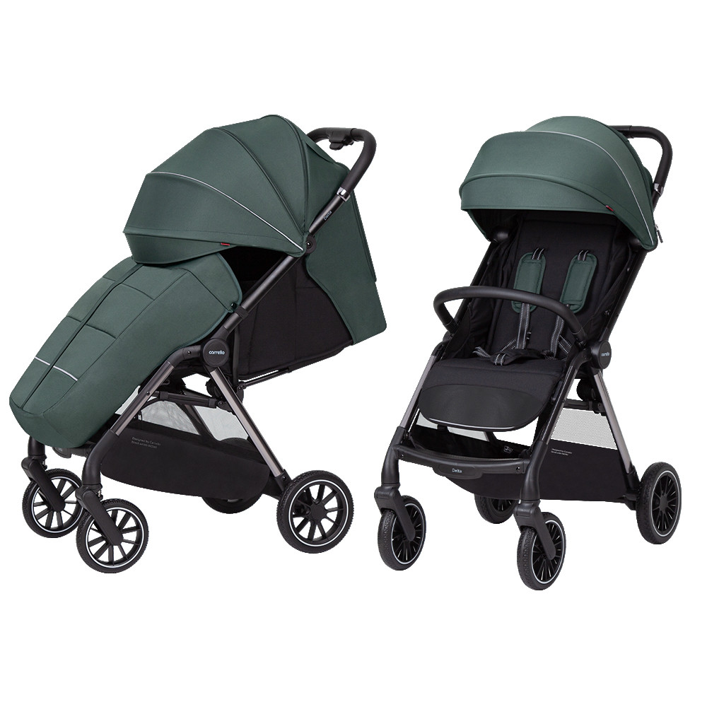 Дитяча коляска CARRELLO Delta CRL-5517 Jungle Green автоматичне складання однією рукою