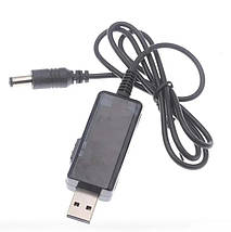 Кабель USB-DC для роутера 9V/12V з перемикачем, живлення від PowerBank, DC 5.5×2.1, фото 3