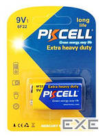 Батарейка солевая PKCELL 9V/ 6LR61, крона, 1 штука в блистере цена за блистер, Q10 (9304)
