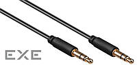 Кабель Lucom аудио-сигнальный Jack 3.5mm 3pin M/M 3.0m,Shielded AWG28 D=2.6mm AUX (25.02.5151-1)