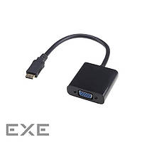 Переходник мониторный Lucom HDMI mini-VGA HD15 M/F,0.20m (VGA-экран) 1080p Screw (62.09.8078-1)