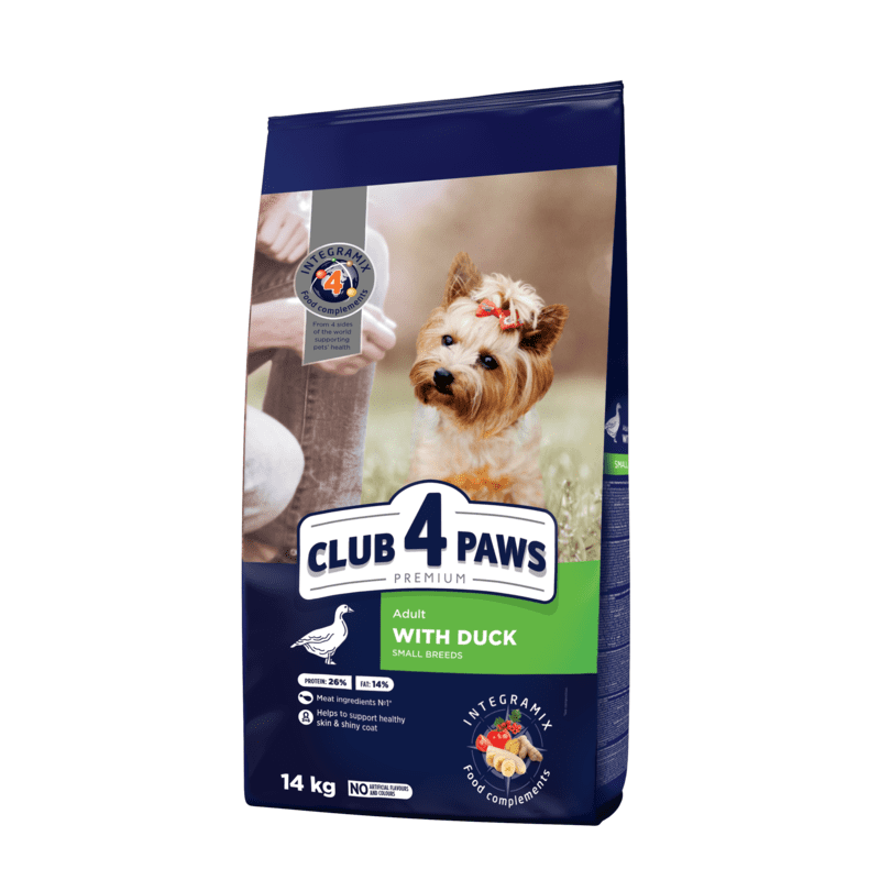 Club 4 Paws (Полуб 4 Лапи) Premium Adult Small Breed Duck сухий корм з качкою для дорослих собак малих порід