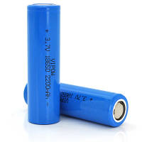 Акумулятор 18650 Li-Ion ICR18650 FlatTop, 2200 mAh, 3.7V, Blue Vipow (ICR18650-2200mAhFT)