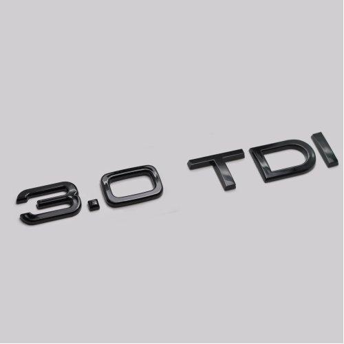 Шильдик емблема напис на багажник AUDI 3.0 TDI колір чорний глянець