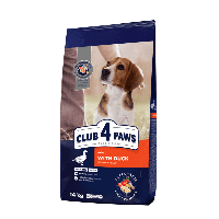 Club 4 Paws (Полуб 4 Лапи) Premium Adult Medium Breed Duck сухий корм з качкою для дорослих собак середніх порід